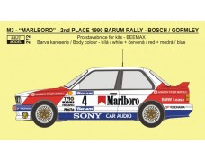 Decal – BMW M3 - 1990 Barum rallye 2nd place overall - J.Bosch / K.Gormley